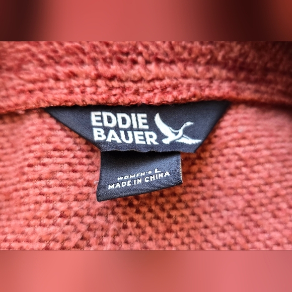 Eddie Bauer Cozy  Red Pullover Sweater - Picture 9 of 11